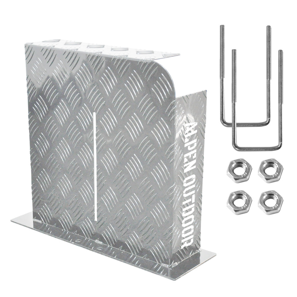 Alpen aluminium diesel fuel tank cover silver — view 13