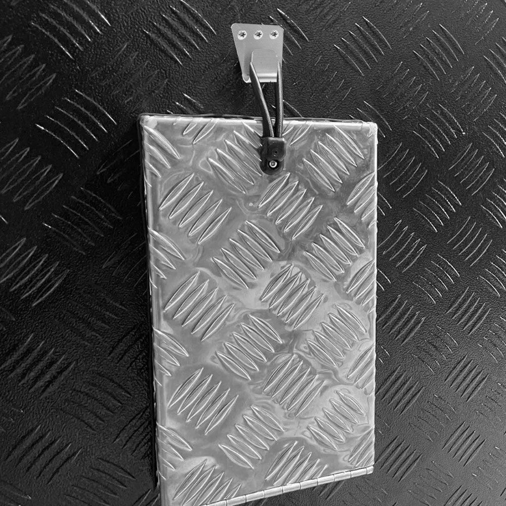 Silver aluminium Truma cowl cover 27x15x4cm — view 4