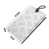 Silver aluminium Truma cowl cover 27x15x4cm — view 9