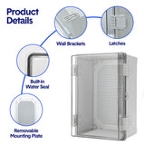 IP66 waterproof ABS junction box 30x20x17cm — view 6