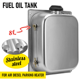 8L stainless steel portable fuel tank — view 3