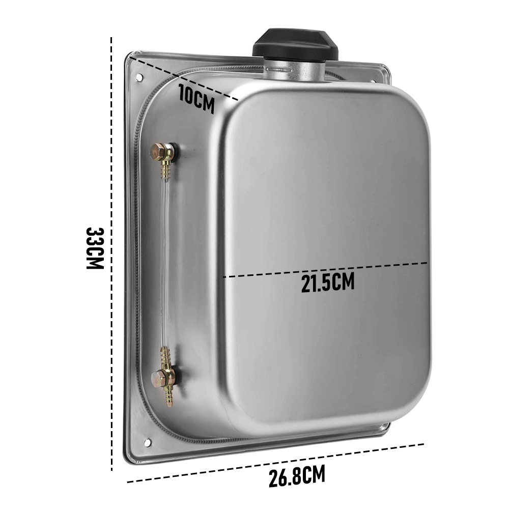 8L stainless steel portable fuel tank — view 9