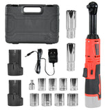12V cordless electric ratchet wrench set 3/8 inch — view 2