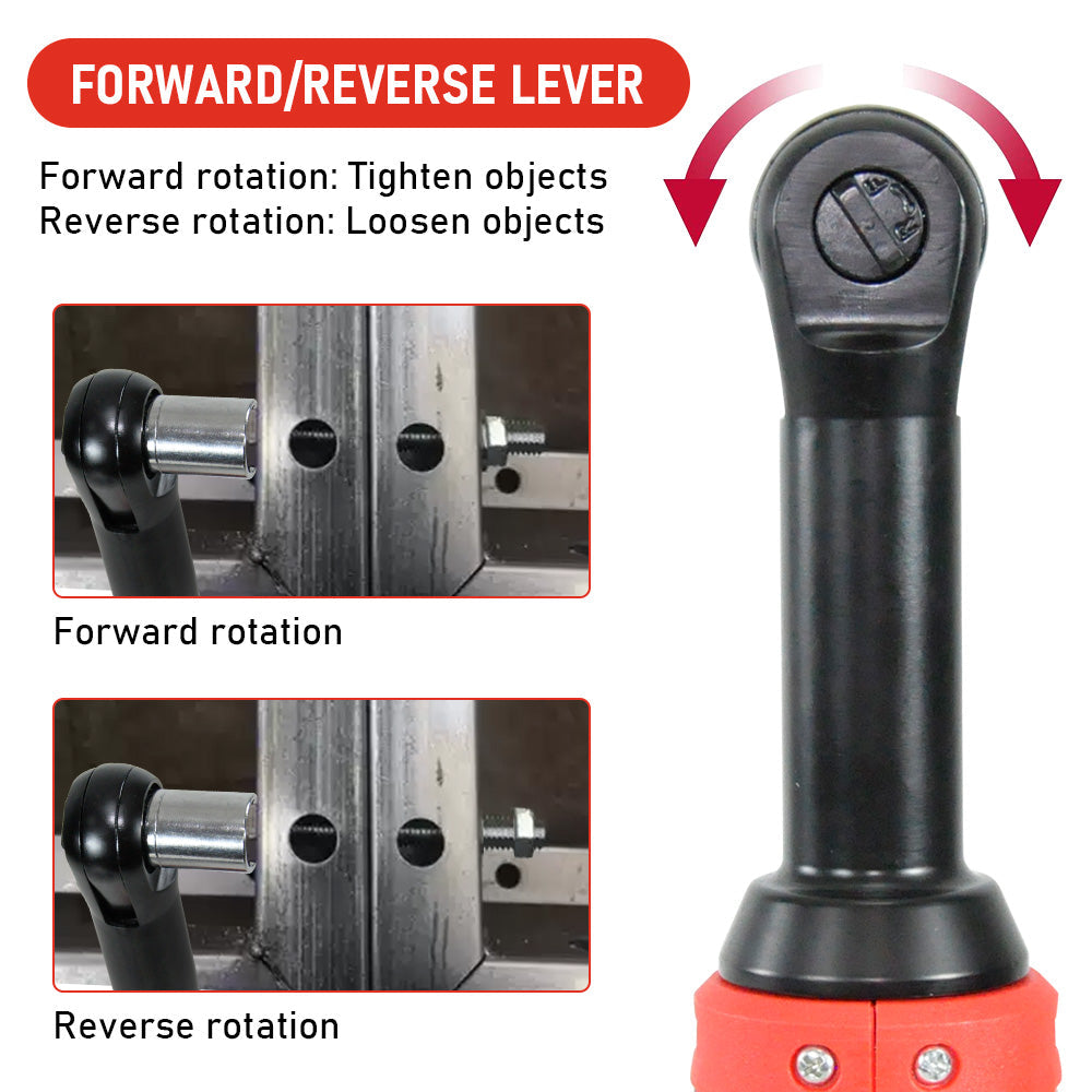 12V cordless electric ratchet wrench set 3/8 inch — view 5