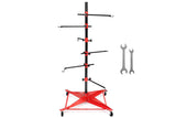 Universal rotating auto paint panel stand — view 2
