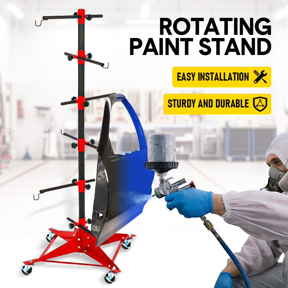 Universal rotating auto paint panel stand — view 3