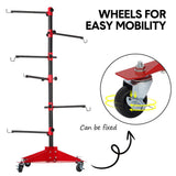 Universal rotating auto paint panel stand — view 6