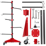 Universal rotating auto paint panel stand — view 8