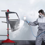 Universal rotating auto paint panel stand — view 10