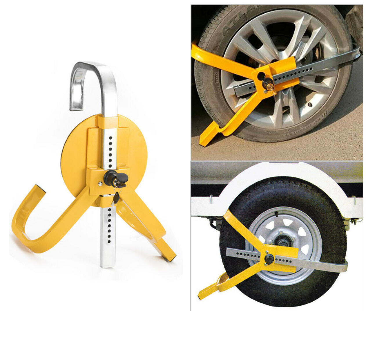 Adjustable wheel clamp tyre lock 13-15 inch — view 5