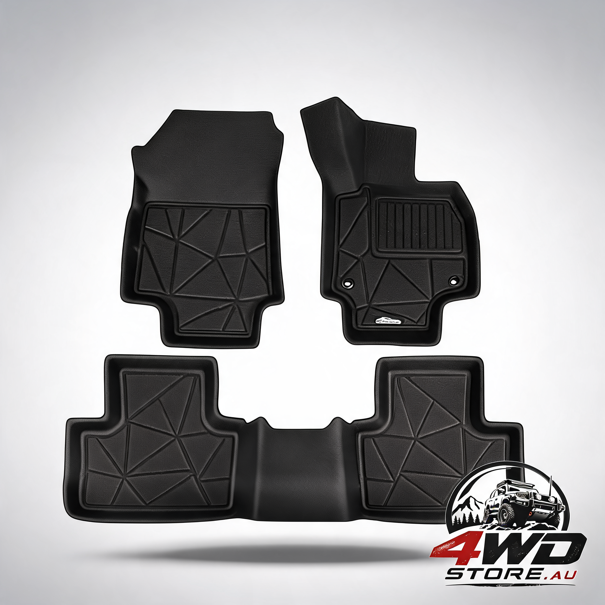 Weisshorn front and rear rubber floor mats for Toyota RAV4 2019-2022