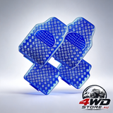 Venom 4-piece rubber car mats with aluminium look