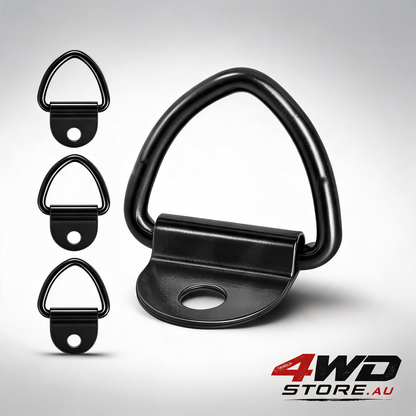 10-pack heavy duty steel V-ring bolt-on tie down anchors for trucks, trailers and boats