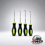 8-piece hook and pick set for auto and electronics maintenance, with storage tray