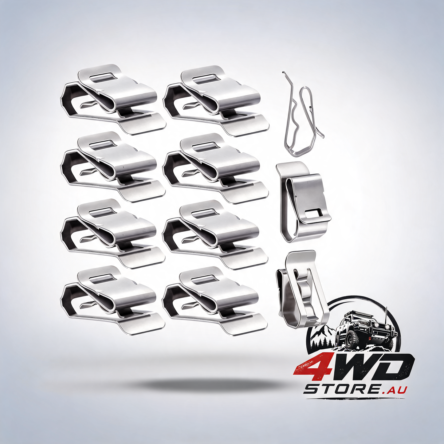 100-pack stainless steel cable clips for PV wiring, boat and trailer, 0.2 to 0.3 inch