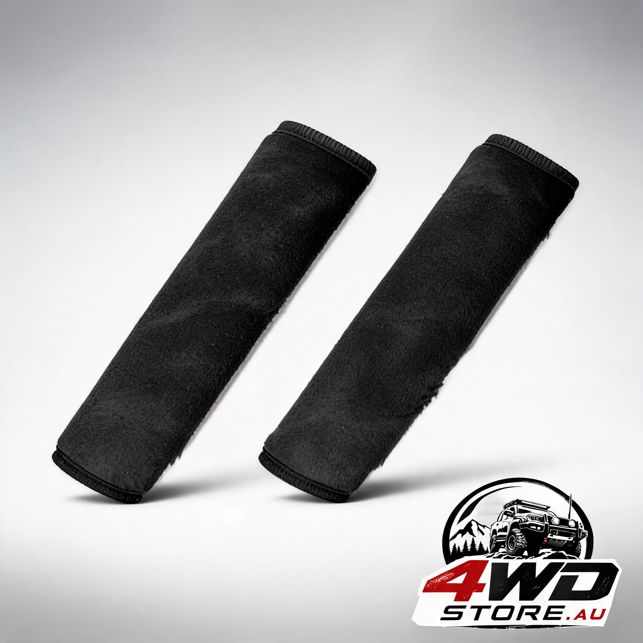 2-pack universal car seat belt shoulder protector pad for adults and children, black
