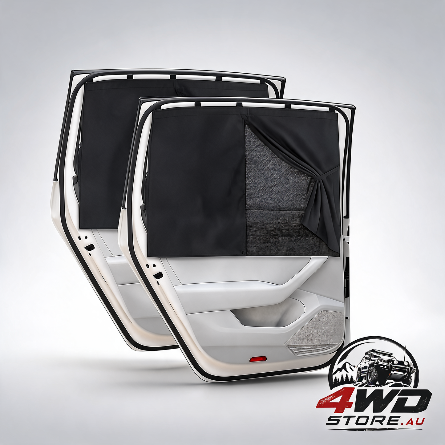 2-pack magnetic double layer car window sun shade for side windows, 71x47cm
