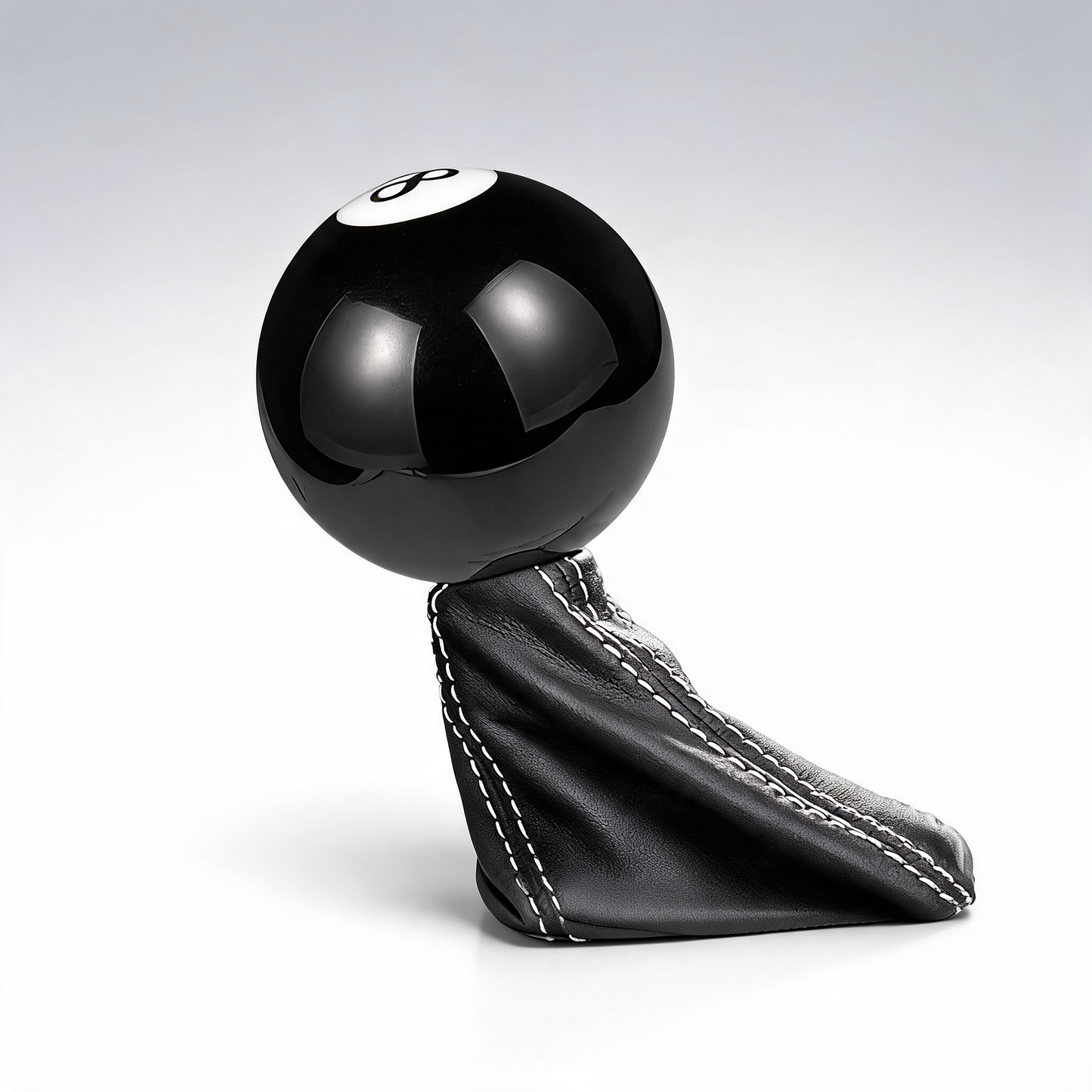 Black 8 billiard car shift knob universal