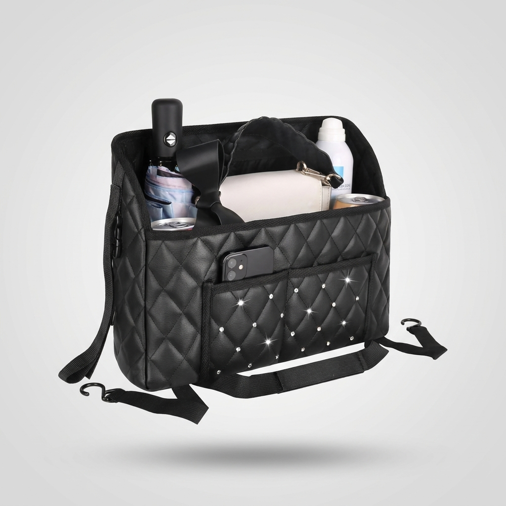 Car hanging storage bag organiser for seat back front storage pocket holder