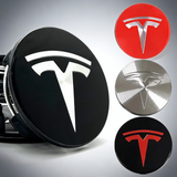 4 pack Tesla centre caps and hubcaps, black and silver