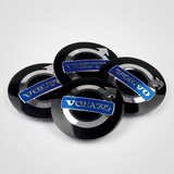 Volvo center caps 4-Pack 64mm black silver blue hub emblem for Volvo wheels