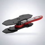 Heavy duty ratcheting brake caliper piston spreader for car repair