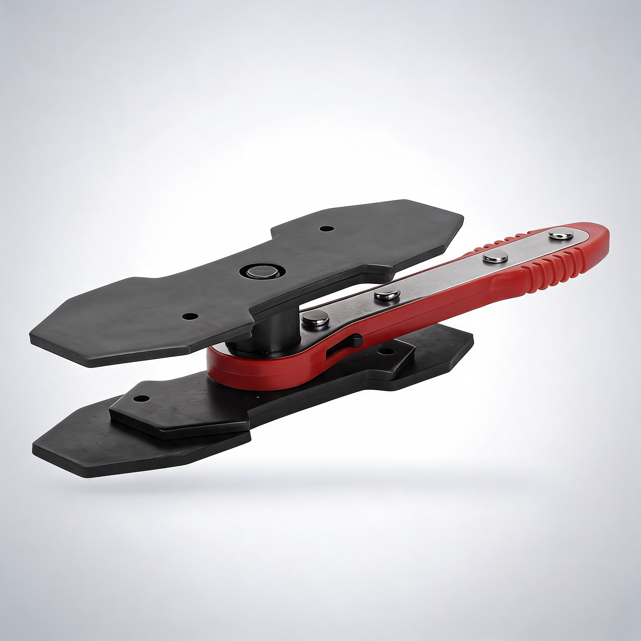 Heavy duty ratcheting brake caliper piston spreader for car repair