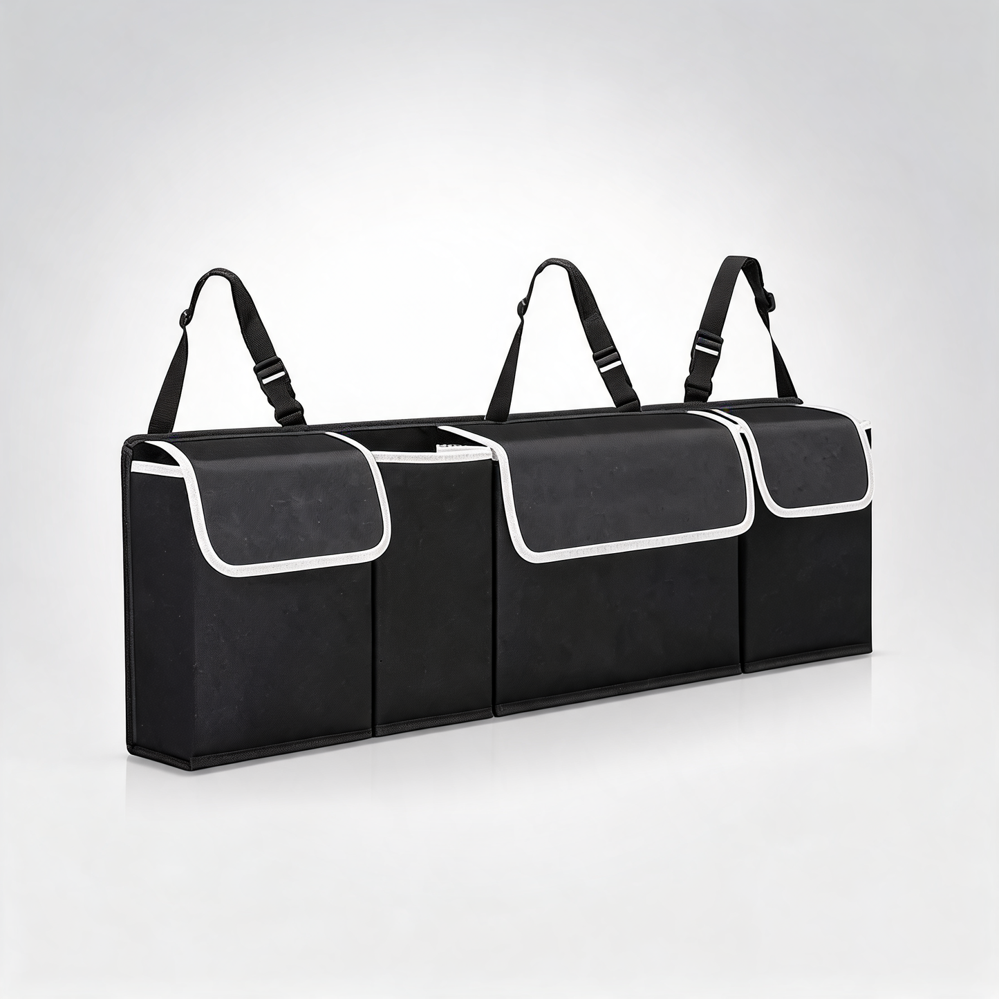 Car trunk seatback storage bag multifunctional organiser for vehicle accessories