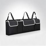 Car trunk seatback storage bag multifunctional organiser for vehicle accessories
