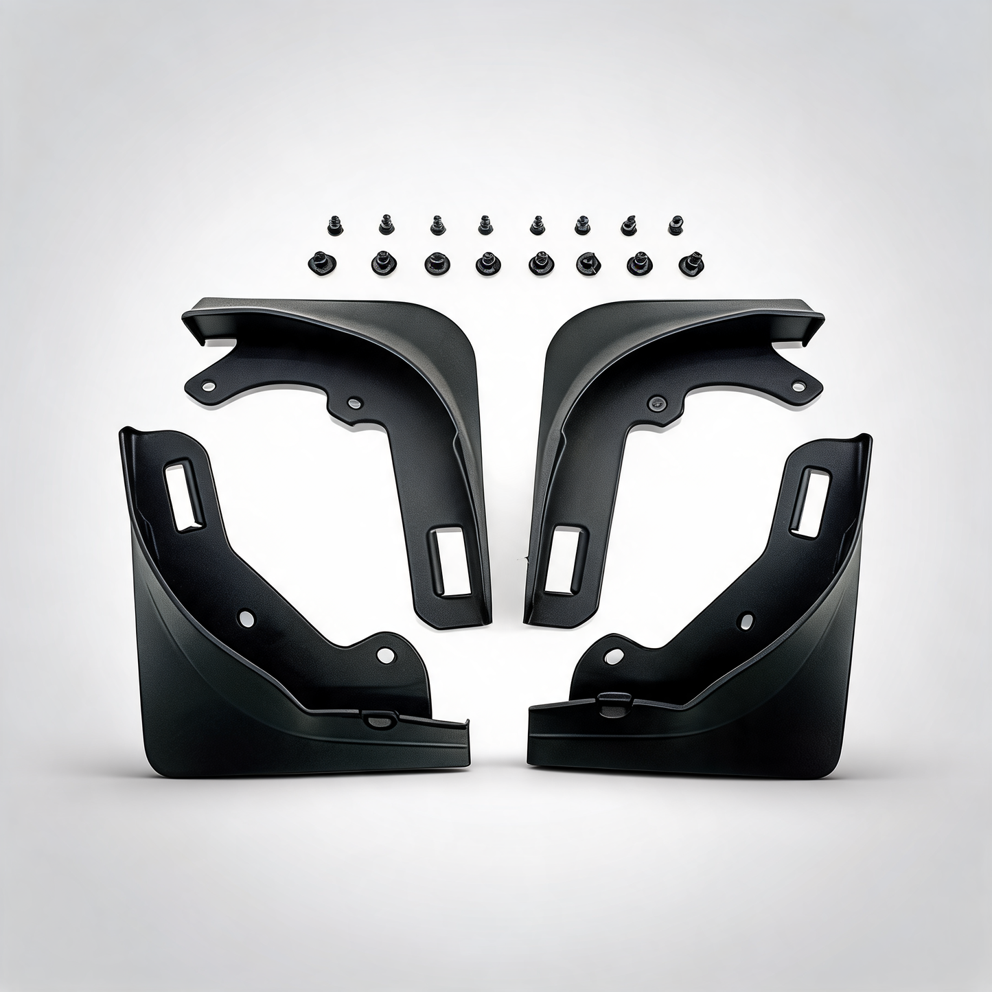 4PCS universal soft rubber fender flares wheel arch guard no drill car accessories