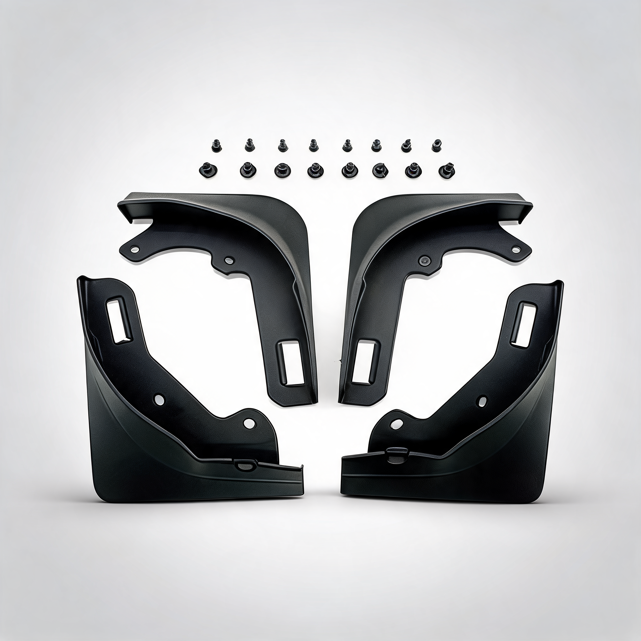 4PCS universal soft rubber fender flares wheel arch guard no drill car accessories