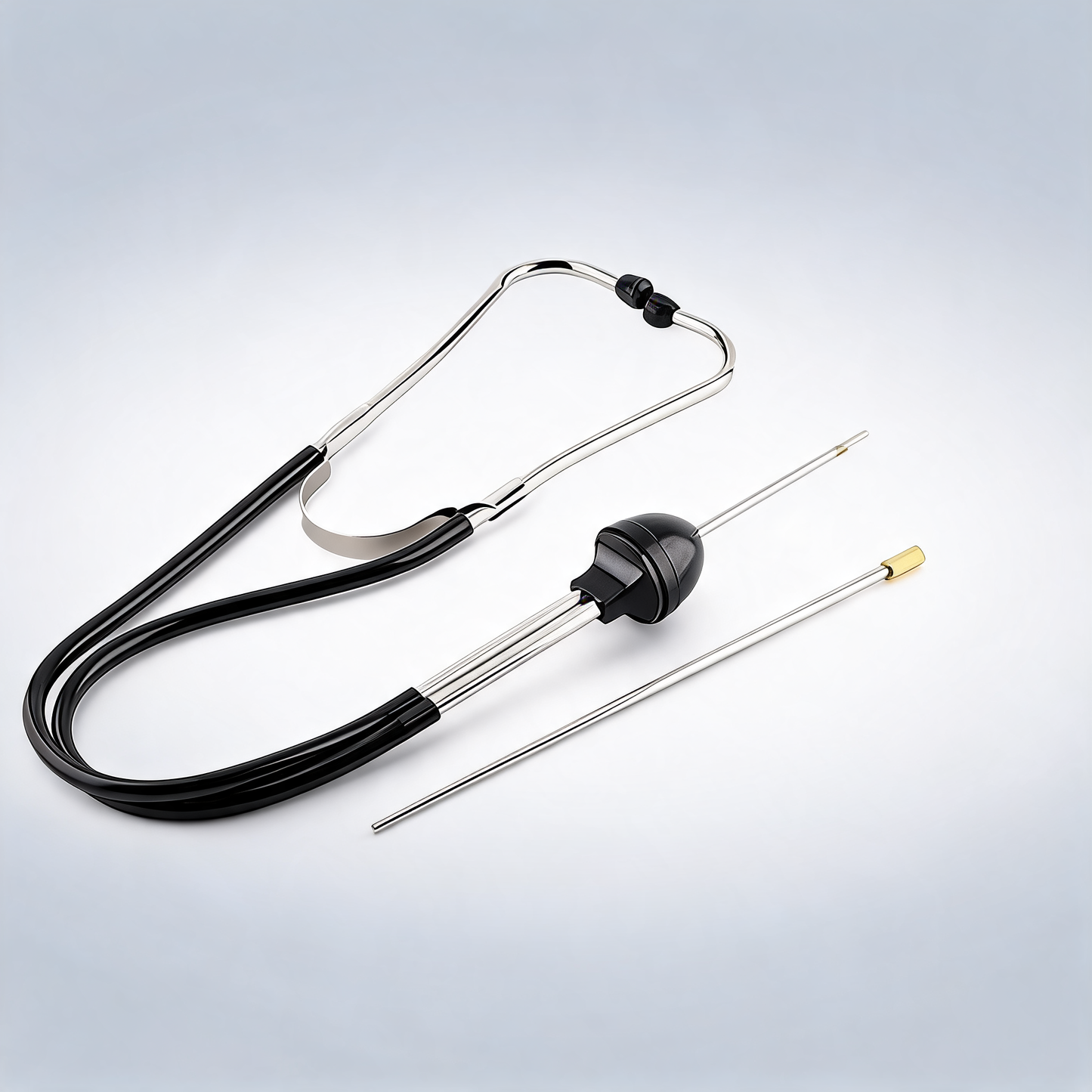 Automotive engine stethoscope noise diagnostic tool for cylinder sound detection