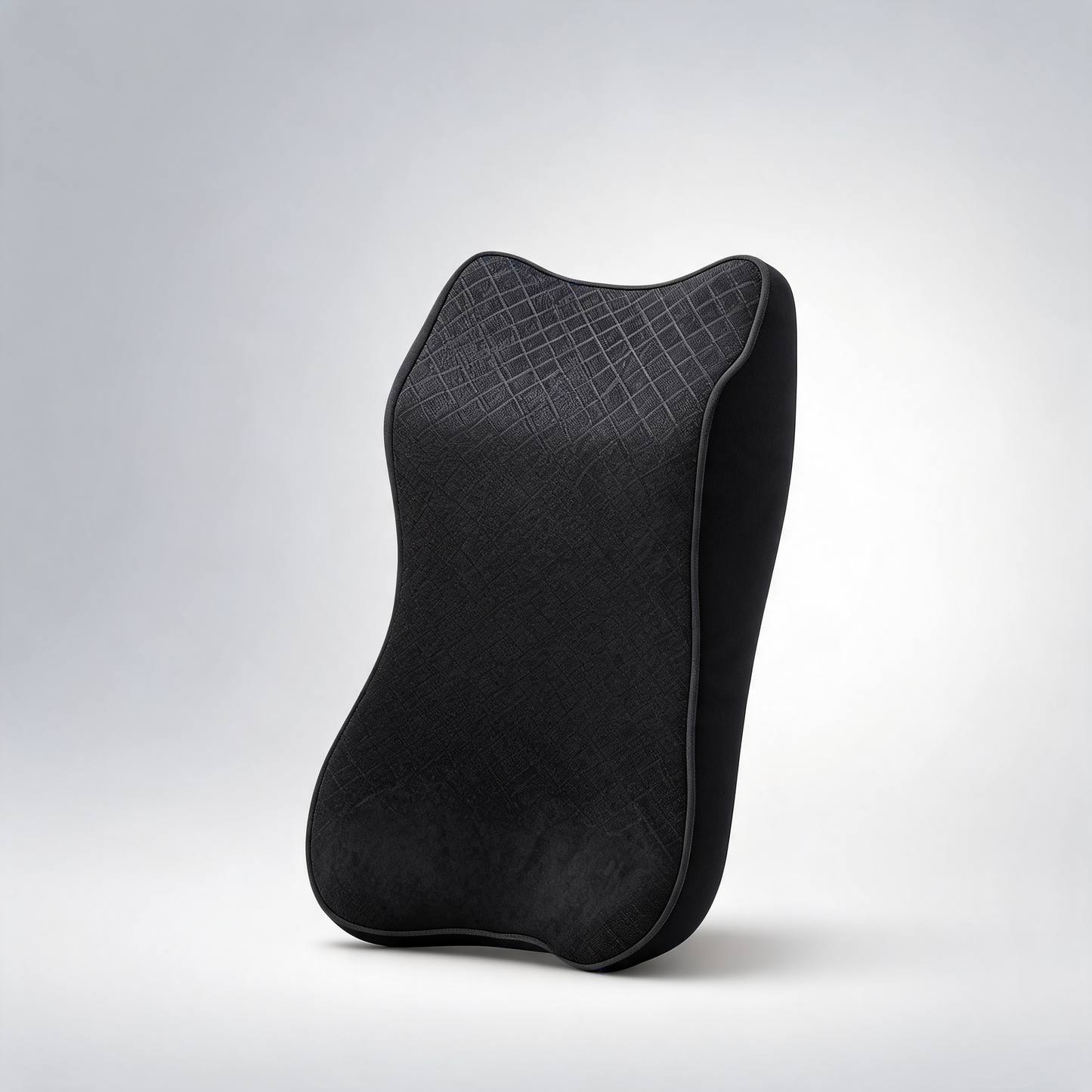 Memory foam vehicle headrest cushion for neck and lumbar support comfort