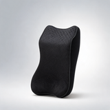 Memory foam vehicle headrest cushion for neck and lumbar support comfort