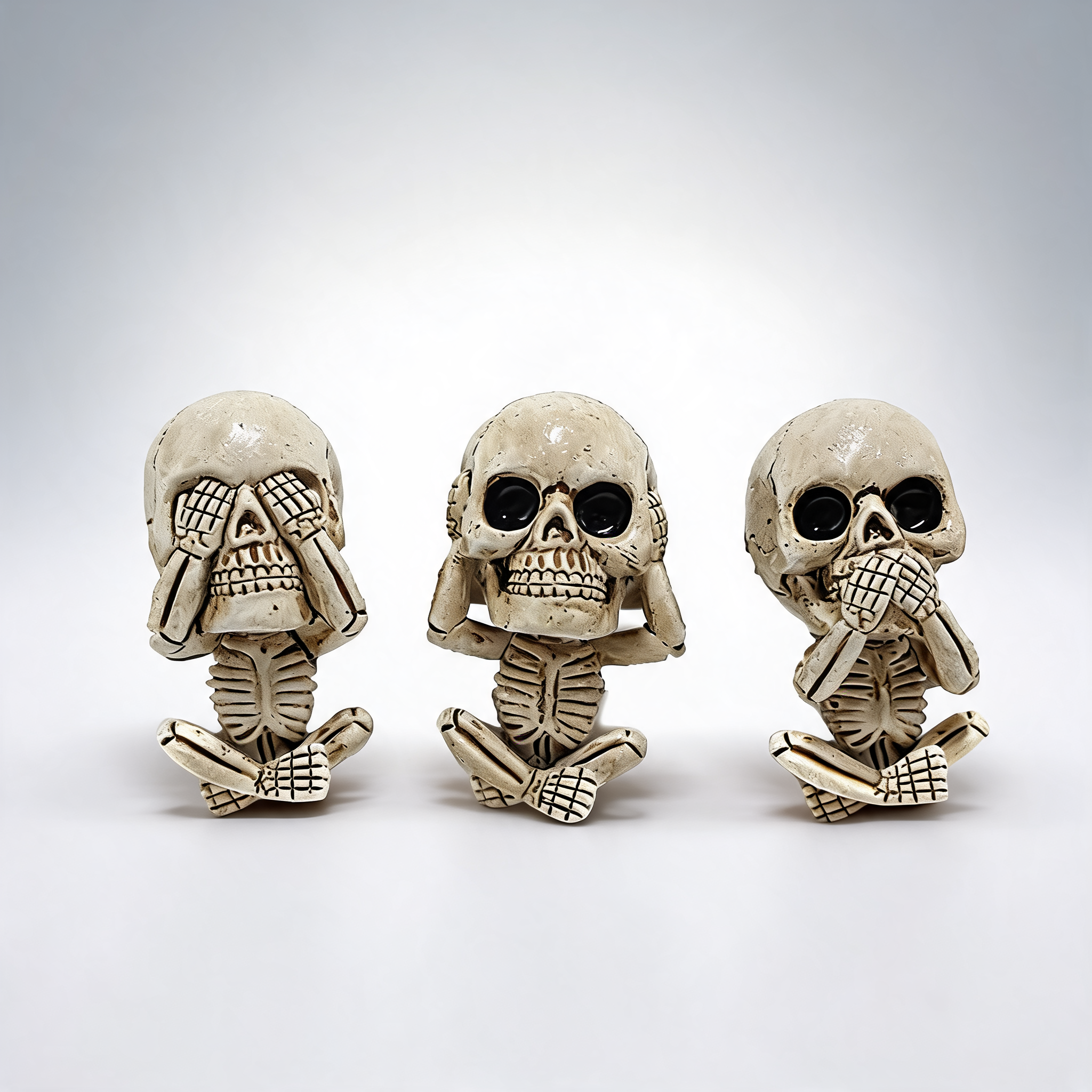 3Pcs ghost head car decoration accessories halloween ornament vehicle interior