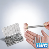 200PCS tension compression springs assortment DIY projects repair tools