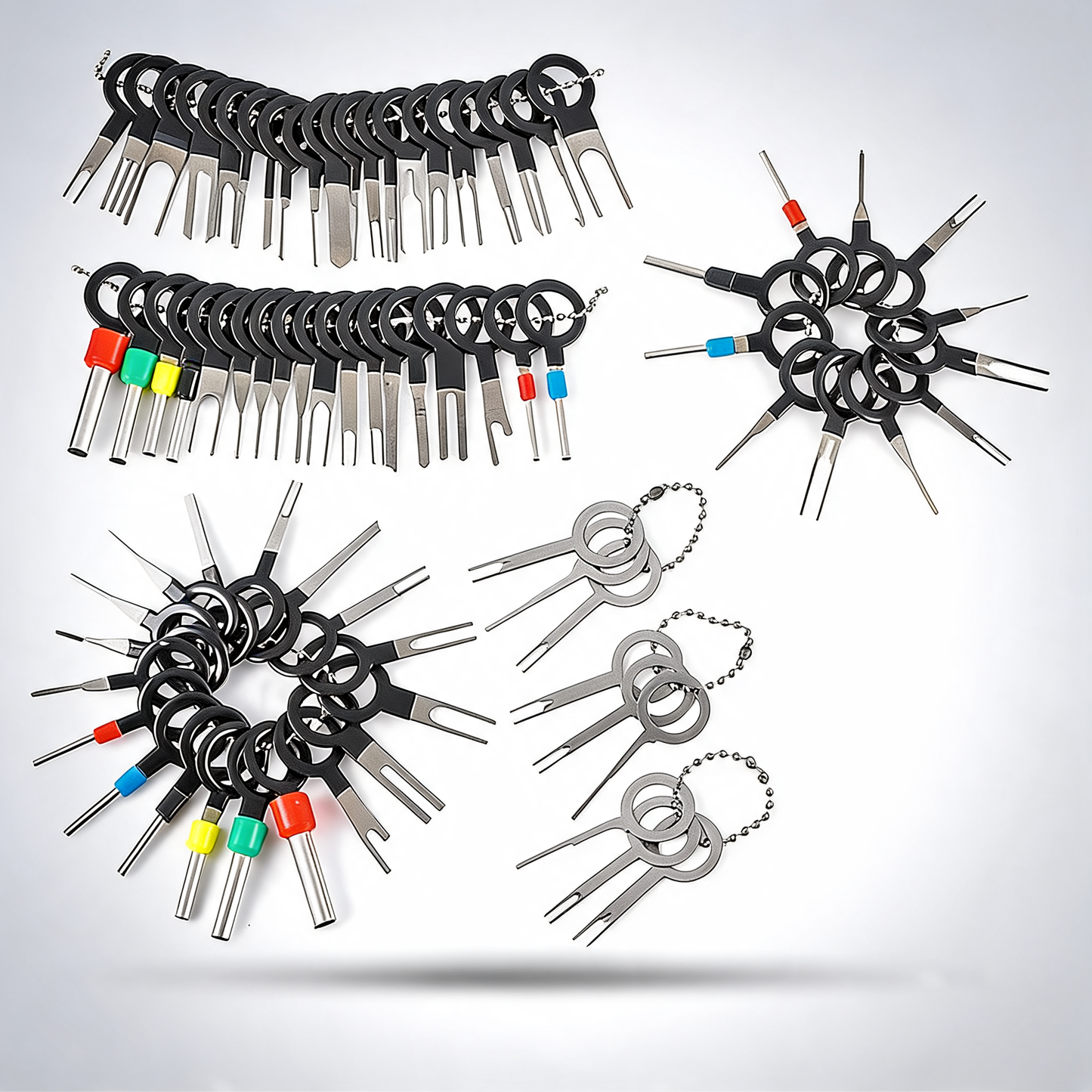 76Pcs/Set pin ejector wire kit extractor auto terminal removal connector tool