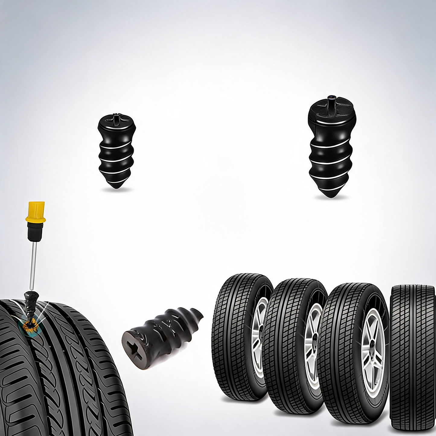 20PCS vacuum tyre repair nail set tyre repair rubber nail tools for car