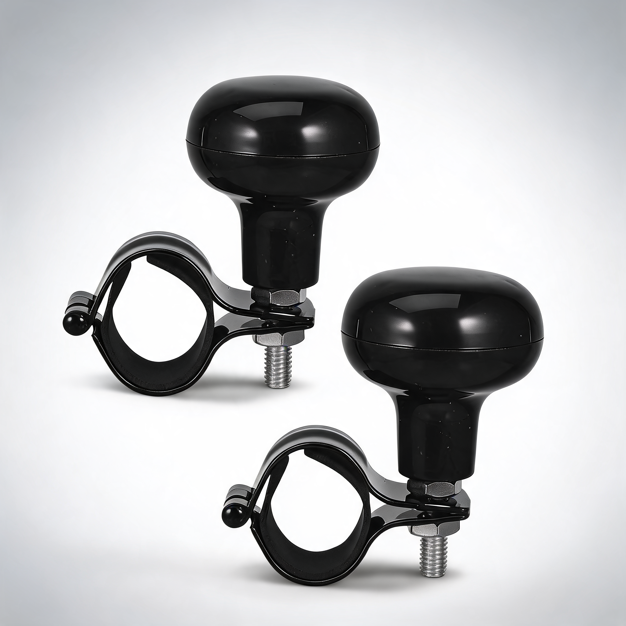 2PCS car steering wheel booster auxiliary ball one hand turn saver driving aid