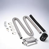 Air diesel parking exhaust pipe hose with 24Mm silencer muffler filter