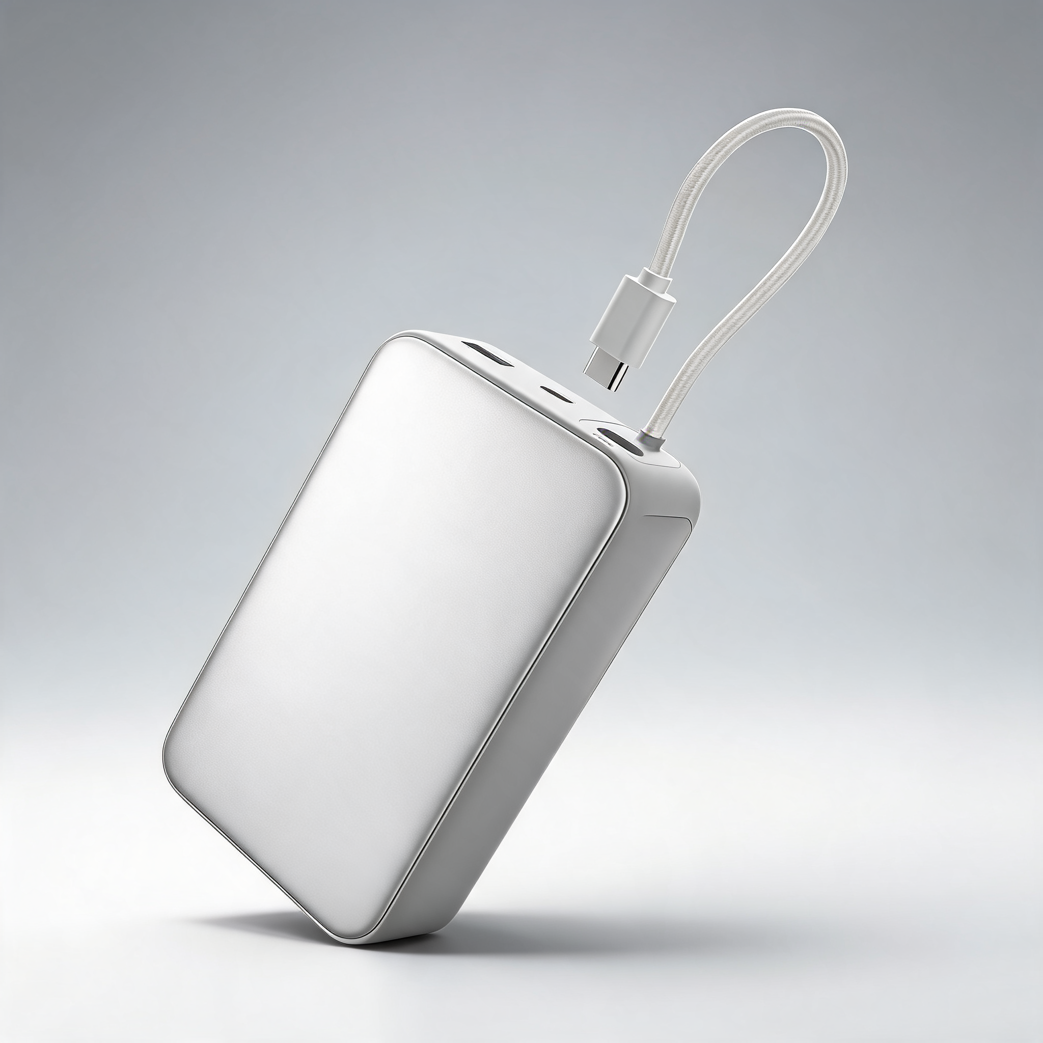 Aukey spark sling 20000 compact fast charging power bank with built-in USB-C cable (PB-Y48)