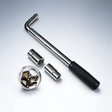 Extendable car wheel brace heavy duty nut lug wrench sockets 17/19mm & 21/23mm