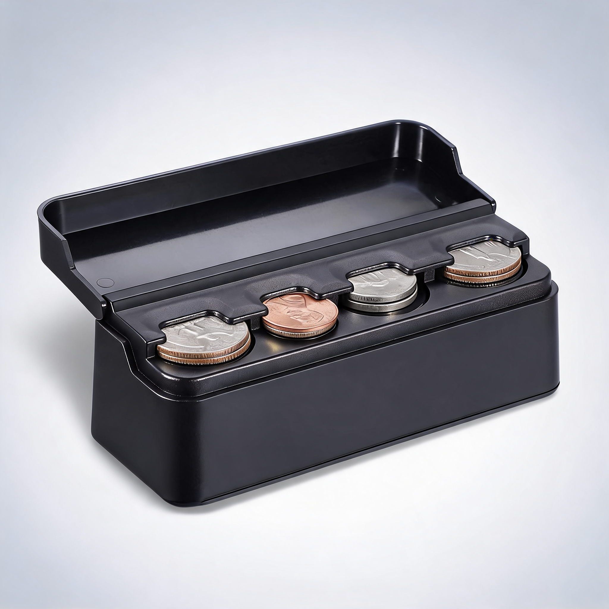 2X car coin holder portable mini change storage box container organiser interior