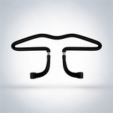 Vehicle headrest clothes hanger PU leather suit rack for back seat storage