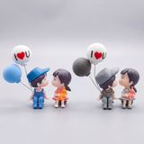 2pairs cute couple car interior decorations desktop ornaments car accessories