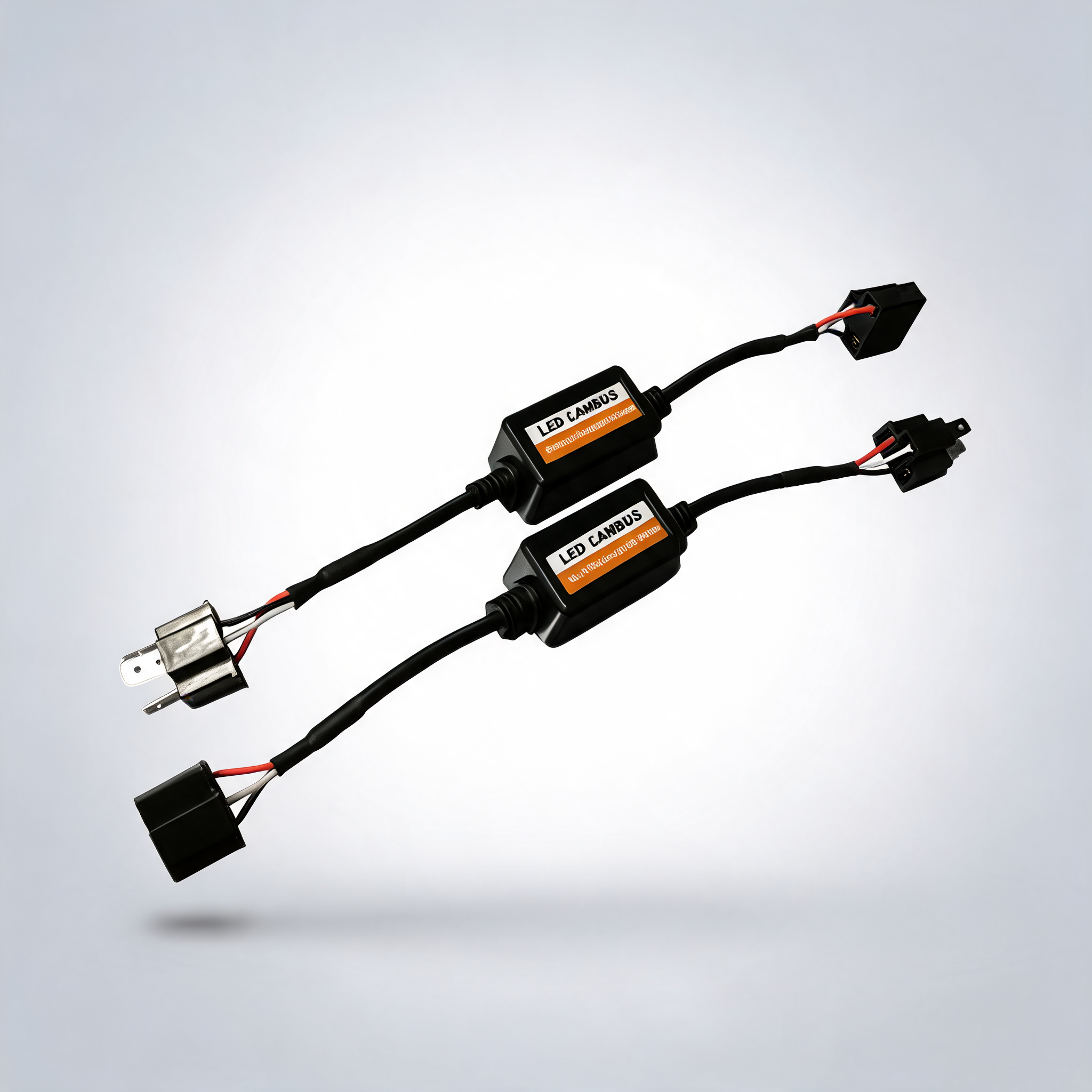 2PCS H4 CANBUS LED headlight decoder anti flicker error canceller load resistor