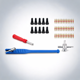 43Pcs car tyre valve tool stem puller base quick remover tyre repair installer
