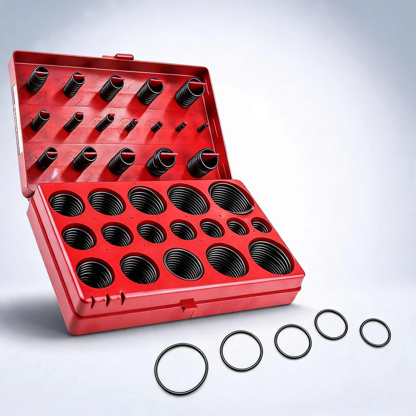 419 Pcs rubber o ring kit metric grommet seal plumbing garage o-ring assortment