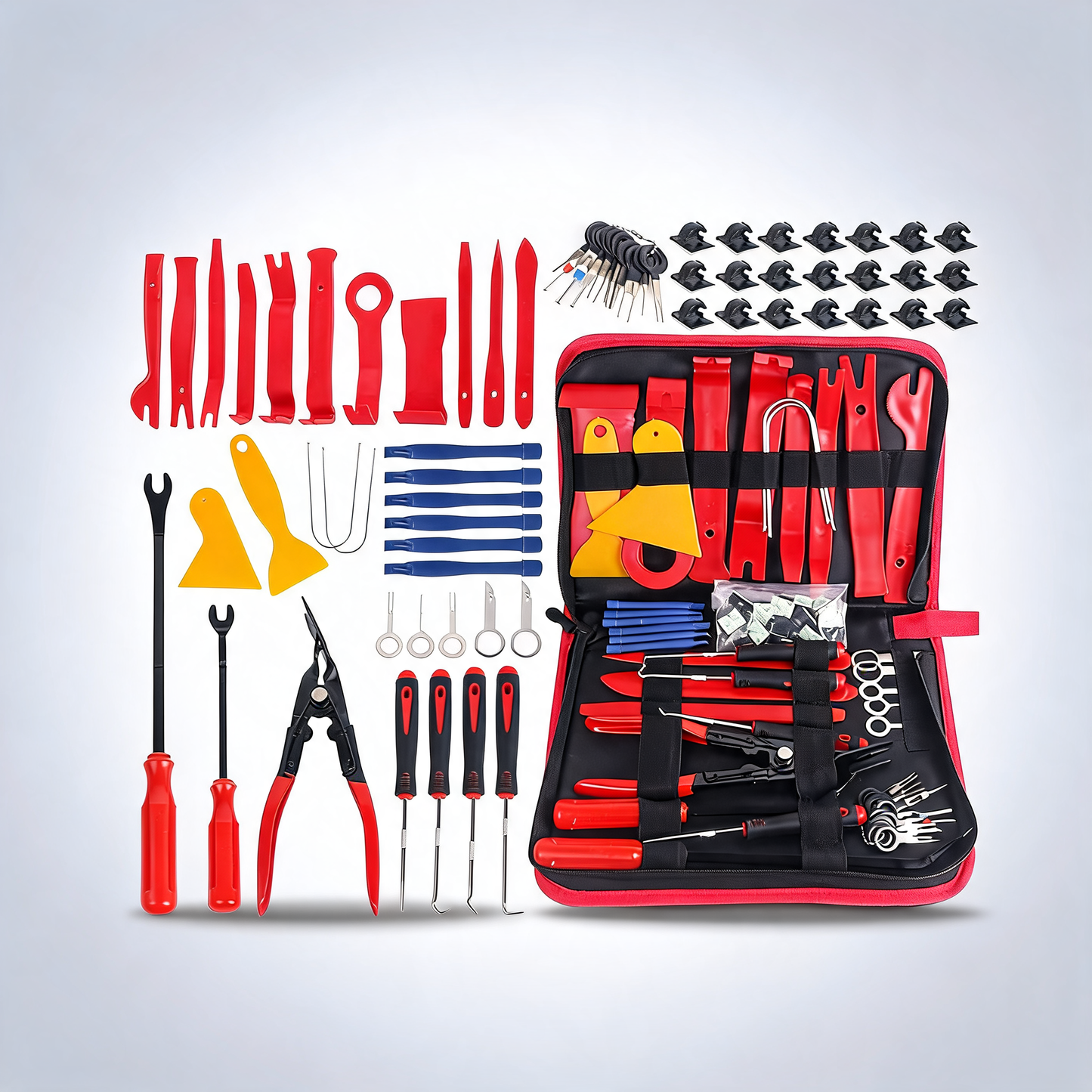 65pcs car trim removal tool set pry bar dash kit