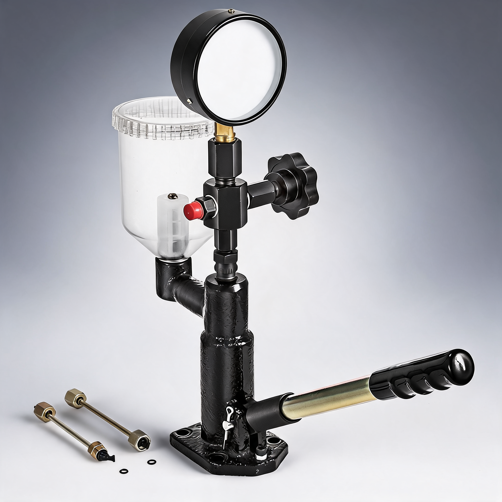 Diesel injector nozzle pressure tester dual scale manometer test tool 0-600Bar 60Mpa test pressure high configuration